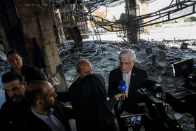 بازدید محمدرضا عارف، معاون اول رئيس جمهور از ساختمان شیشهای صدا و سیما