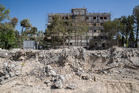 بازدید معاون اول رئيس جمهور از ساختمانهای آسیب دیده در محل فرماندهی انتظامی تهران بزرگ