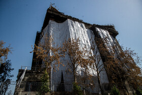 بازدید معاون اول رئيس جمهور از ساختمانهای آسیب دیده در محل فرماندهی انتظامی تهران بزرگ