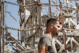 بازدید معاون اول رئيس جمهور از ساختمانهای آسیب دیده در محل فرماندهی انتظامی تهران بزرگ