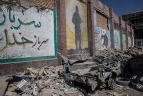 بازدید معاون اول رئيس جمهور از ساختمانهای آسیب دیده در محل فرماندهی انتظامی تهران بزرگ