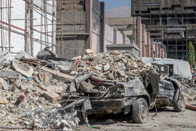 بازدید معاون اول رئيس جمهور از ساختمانهای آسیب دیده در محل فرماندهی انتظامی تهران بزرگ