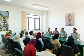 خبرنگاران در نشست خبری مسولان پارک ملی توران 