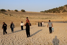 خشک شدن سد شاه قاسم یاسوج
