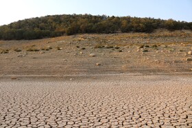 خشک شدن سد شاه قاسم یاسوج