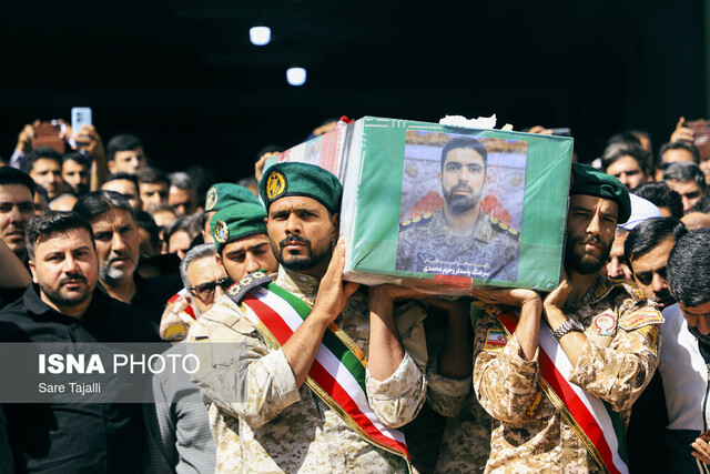 تشییع پیکر سرهنگ شهید «رحیم محمدی» - کرمان