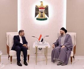 دیدار خطیب‌زاده با حکیم در بغداد