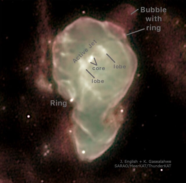فوارههای کیهانی سحابی آفریقا در عکس روز ناسا