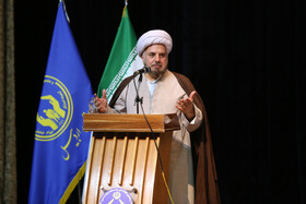 سخنرانی حجت الاسلام و المسلمین محسن کازرونی رئیس هیأت امنای کمیته امداد امام خمینی(ره) در آئین تجلیل از بازنشستگان کمیته امداد امام خمینی(ره) استان اردبیل
