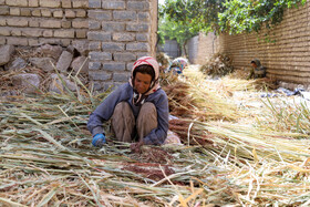 جاروبافی میراثی زنده در روستای ملاحسن خراسان شمالی