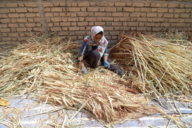 جاروبافی میراثی زنده در روستای ملاحسن خراسان شمالی