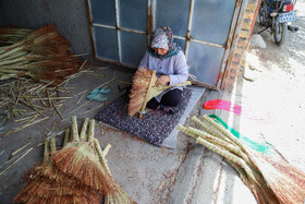 جاروبافی میراثی زنده در روستای ملاحسن خراسان شمالی