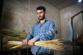 جاروبافی میراثی زنده در روستای ملاحسن خراسان شمالی