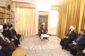 وزیر میراث‌فرهنگی با آیت‌الله مکارم شیرازی دیدار کرد