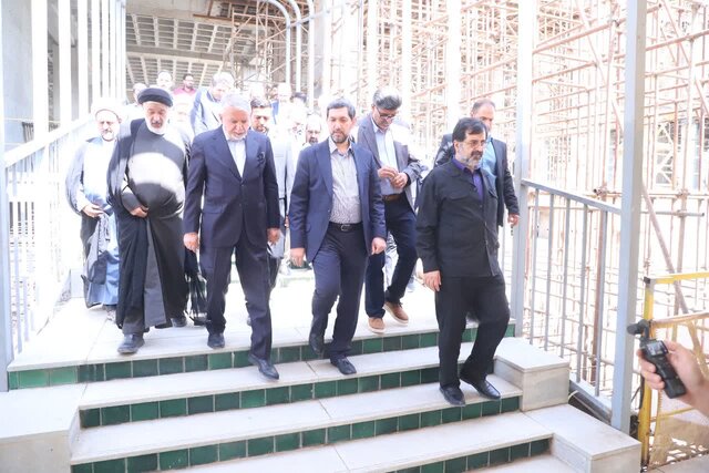 بازدید وزیر میراث فرهنگی از پروژه مجموعه کتابخانه‌های تخصصی آیت‌الله سیستانی در قم