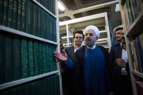 حسن روحانی در مراسم اهدای ۲۵ هزار نسخه کتاب به سازمان اسناد و کتابخانه ملی