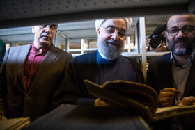 حسن روحانی در مراسم اهدای ۲۵ هزار نسخه کتاب به سازمان اسناد و کتابخانه ملی