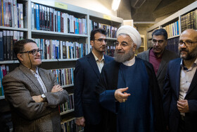 حسن روحانی در مراسم اهدای ۲۵ هزار نسخه کتاب به سازمان اسناد و کتابخانه ملی