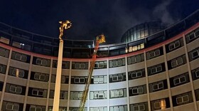 آتش‌سوزی در ساختمان سابق بی‌بی‌سی در غرب لندن