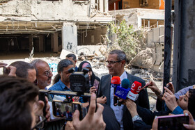 بازدید از روند بازسازی نقاط آسیب دیده در جنگ ۱۲ روزه