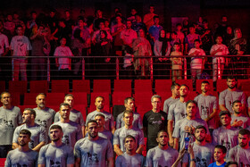 مراسم بدرقه ملی پوشان کشتی برای اعزام به رقابت های قهرمانی جهان