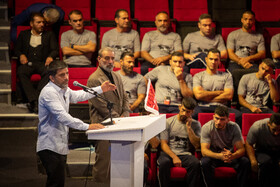 سخنرانی علیرضا دبیر، رئیس فدراسیون کشتی در مراسم بدرقه ملی پوشان کشتی برای اعزام به رقابت های قهرمانی جهان