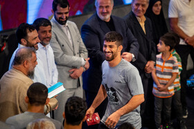 مراسم بدرقه ملی پوشان کشتی برای اعزام به رقابت های قهرمانی جهان