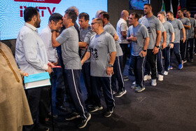 مراسم بدرقه ملی پوشان کشتی برای اعزام به رقابت های قهرمانی جهان