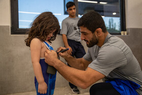 در حاشیه مراسم بدرقه ملی پوشان کشتی برای اعزام به رقابت های قهرمانی جهان