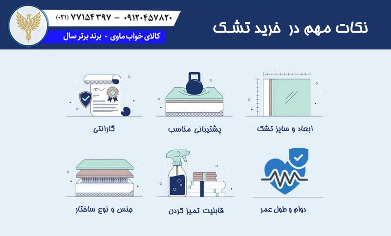 5 نکته طلایی که قبل از خرید تشک باید بدانید