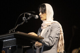 سخنرانی ژانا آندریاسیان وزیر آموزش، دانش، فرهنگ و ورزش ارمنستان در مراسم یکصدسالگی «فیلارمونیک ارمنستان» - تخت جمشید