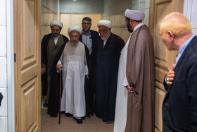 آیت الله جعفر سبحانی از مراجع عظام تقلید در آیین آغاز سال تحصیلی جدید حوزه های علمیه کشور - قم