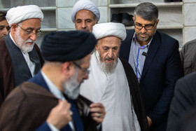 آیت الله جعفر سبحانی از مراجع عظام تقلید در آیین آغاز سال تحصیلی جدید حوزه های علمیه کشور - قم