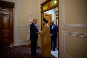دیدار سیدعمار حکیم، رئیس جریان حکمت ملی عراق با محمدباقی قالیباف، رئیس مجلس شورای اسلامی