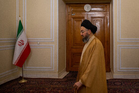 دیدار سیدعمار حکیم، رئیس جریان حکمت ملی عراق با محمدباقی قالیباف، رئیس مجلس شورای اسلامی
