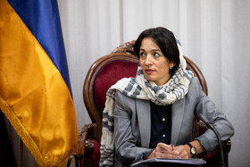 ژانا آندریاسیان، وزیر آموزش، علوم، فرهنگ و ورزش جمهوری ارمنستان در آیین امضای تفاهمنامه علمی ارمنستان و ایران