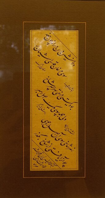 باغ خیال‌انگیز قلم محمد شهبازی،‌ استوار بر سنت قدمای نستعلیق