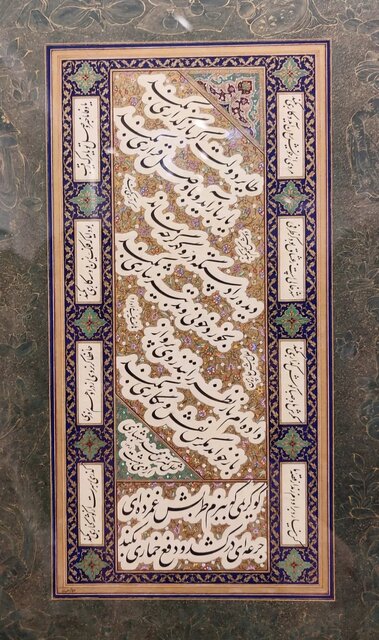 باغ خیال‌انگیز قلم محمد شهبازی،‌ استوار بر سنت قدمای نستعلیق