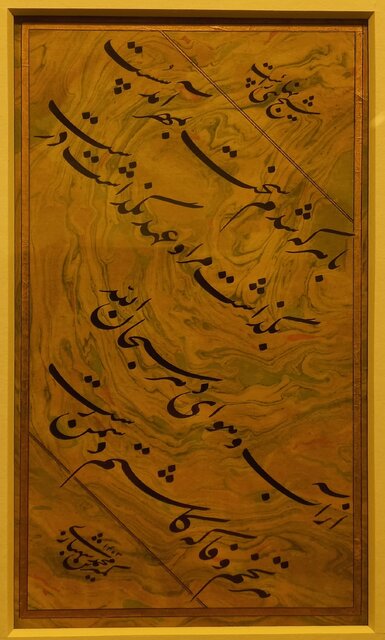 باغ خیال‌انگیز قلم محمد شهبازی،‌ استوار بر سنت قدمای نستعلیق