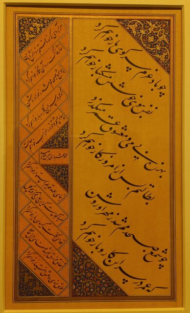 باغ خیال‌انگیز قلم محمد شهبازی،‌ استوار بر سنت قدمای نستعلیق