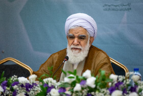 محمدحسن اختری، رئیس شورای عالی مجمع جهانی اهل بیت(ع) در نشست شورای عالی مجمع جهانی بیداری اسلامی
