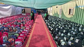 ۵هزار بسته لوازم التحریر به دانش‌آموزان نیازمند اهدا شد