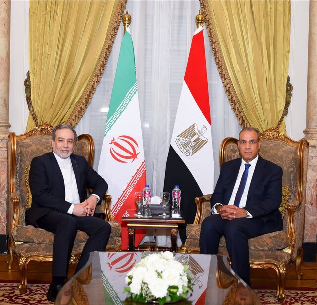 دیدار عراقچی با  وزیر خارجه مصر