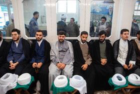 مراسم جشن و عمامه گذاری طلاب در روز میلاد پیامبر اکرم(ص) و امام جعفر صادق(ع) - قم