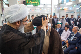 مراسم جشن و عمامه گذاری طلاب در روز میلاد پیامبر اکرم(ص) و امام جعفر صادق(ع) - قم