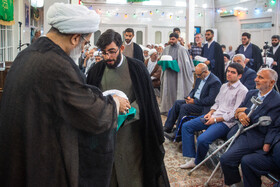 مراسم جشن و عمامه گذاری طلاب در روز میلاد پیامبر اکرم(ص) و امام جعفر صادق(ع) - قم