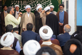 مراسم جشن و عمامه گذاری طلاب در روز میلاد پیامبر اکرم(ص) و امام جعفر صادق(ع) - قم