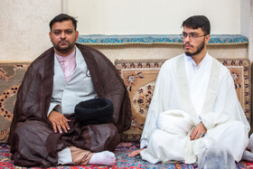 مراسم جشن و عمامه گذاری طلاب در روز میلاد پیامبر اکرم(ص) و امام جعفر صادق(ع) - قم