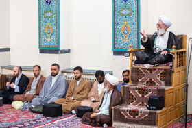 مراسم جشن و عمامه گذاری طلاب در روز میلاد پیامبر اکرم(ص) و امام جعفر صادق(ع) - قم