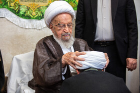 مراسم جشن و عمامه گذاری طلاب در روز میلاد پیامبر اکرم(ص) و امام جعفر صادق(ع) - قم